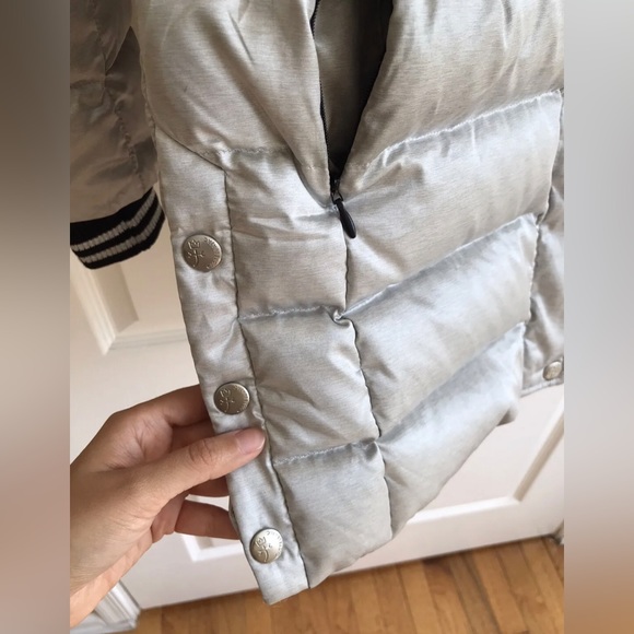 CASTELBAJAC Goose Down Blue Fox Hooded Puffer Coat Womens Size XS - Picture 9 of 16